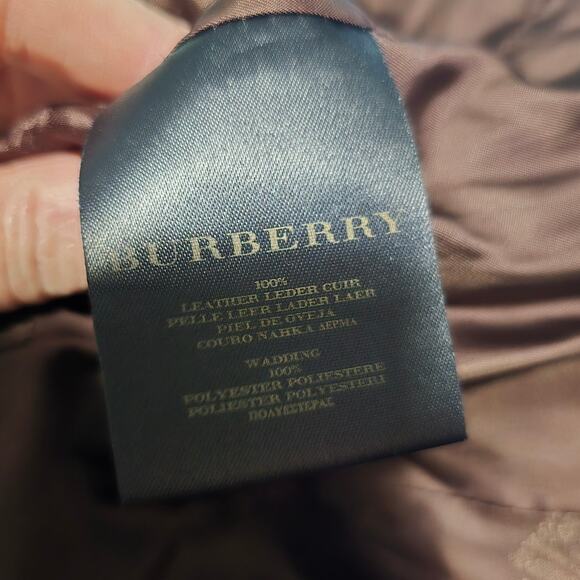 Burberry Runway Quilted Metallic Bronze Leather Trench Coat Italy 42 US 8 SEE - Picture 9 of 14